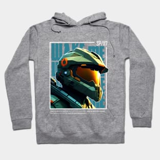 Halo game quotes - Master chief - Spartan 117 - BQ01-v8 Hoodie